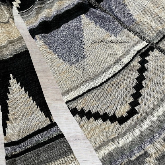 Free People Aztec pattern hooded duster cardigan sweater *sho@iamwarrior - Picture 8 of 10